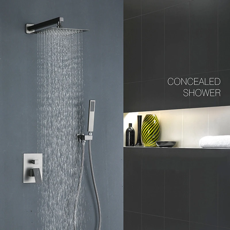 Shower Faucet Set Shower System Concealed Shower Head Brushed Gray Shower Nozzle Wall-mounted Hand Shower Two-function Shower
Shower Faucet Set Shower System Concealed Shower Head Brushed Gray Shower Nozzle Wall-mounted Hand Shower Two-function Shower