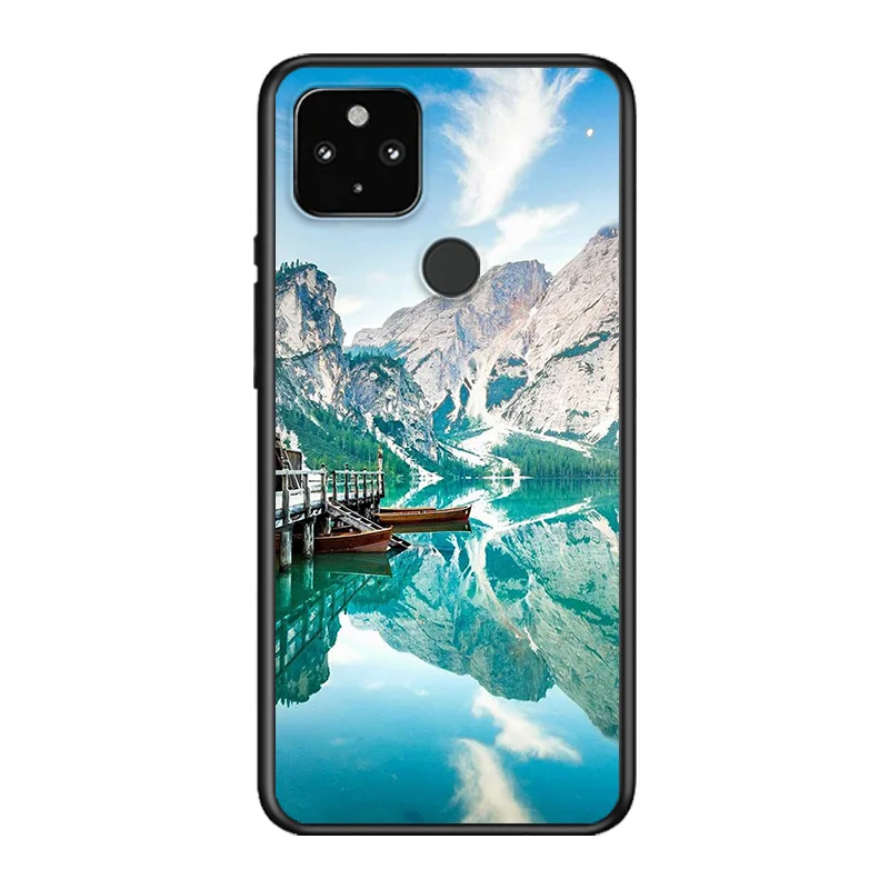 Mountains Lakes Scenery Soft TPU Silicone Black Cover For Google Pixel 5 4A 5G 4 XL Phone Case
Mountains Lakes Scenery Soft TPU Silicone Black Cover For Google Pixel 5 4A 5G 4 XL Phone Case