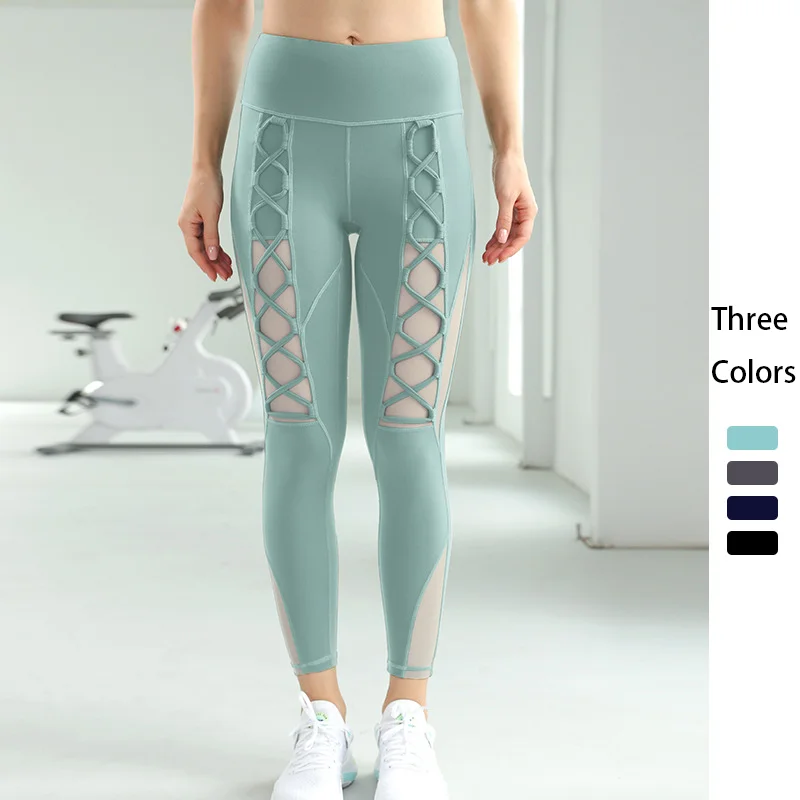 Women High Waist Yoga Leggings Lace Up Breathable Fitness Workout Gym Leggings Women Sports Spandex 2021 Yoga Exercise Pants
Women High Waist Yoga Leggings Lace Up Breathable Fitness Workout Gym Leggings Women Sports Spandex 2021 Yoga Exercise Pants