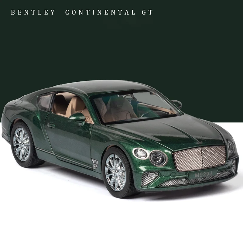 

Bisney 1/24 Bentley Continental GT Alloy Car Model Ornaments Can Open Door Noble Luxury Cars Products Toys for Adults Collection
