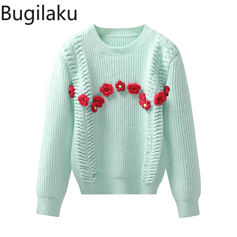 Appliques Solid Color Pullovers Office Lady Long Sleeve O-neck Sweet Sweater Women Fashion All-match Casual Knitted Sueter Mujer
Appliques Solid Color Pullovers Office Lady Long Sleeve O-neck Sweet Sweater Women Fashion All-match Casual Knitted Sueter Mujer