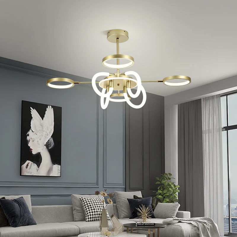 Nordic chandelier living room new style lamp creative personality simple dining room bedroom Chandelier
Nordic chandelier living room new style lamp creative personality simple dining room bedroom Chandelier