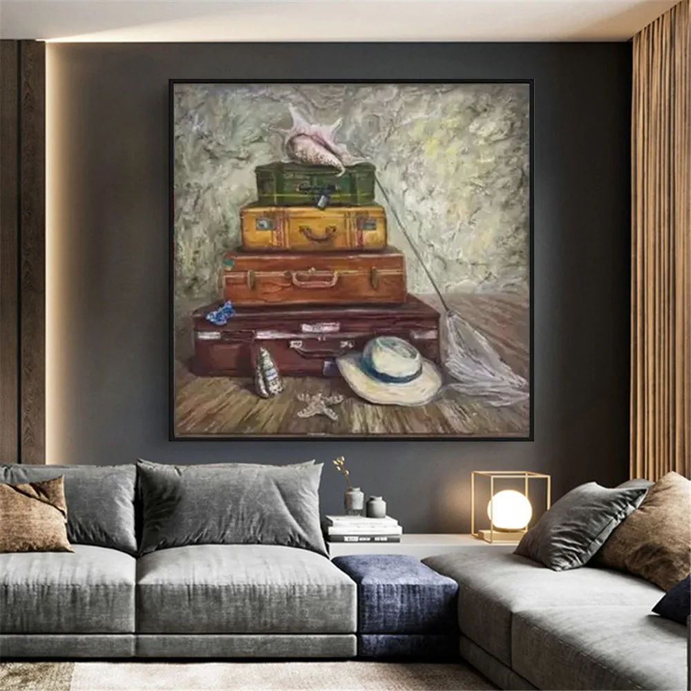 Children's room decoration supplies hand-painted oil painting marine life conch wall painting canvas painting warm color decor
Children's room decoration supplies hand-painted oil painting marine life conch wall painting canvas painting warm color decor