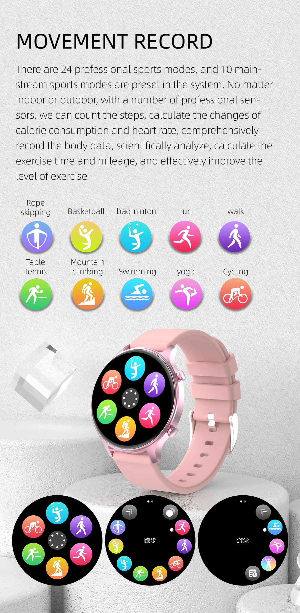 Women's Smart Watch IP68 Waterproof Full Touch Watches Heart Rate Blood Pressure Men Wristwatch For IPhone Samsung Huawei Clock
Women's Smart Watch IP68 Waterproof Full Touch Watches Heart Rate Blood Pressure Men Wristwatch For IPhone Samsung Huawei Clock