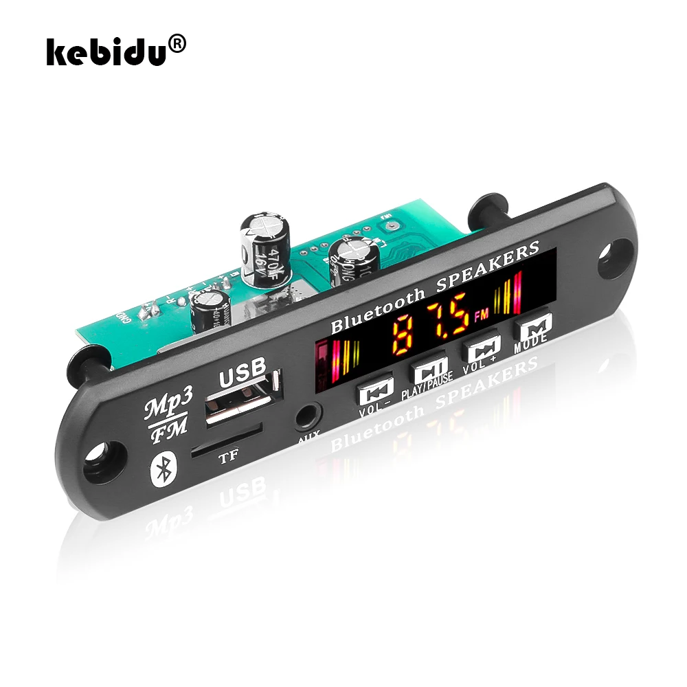 Bluetooth V5.0 Автомобильный MP3 декодер плата mp3-плеер DC 5 в 18 50 Вт усилитель USB-модуль