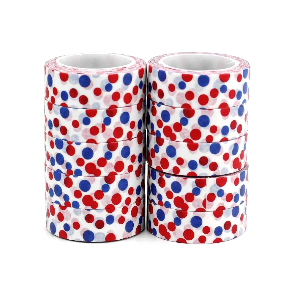 NEW 10pcs/Lot Decorative Red and Blue Bubbles Dots Washi Tapes DIY Bullet Journal Adhesive Masking Tape Cute Stationery
NEW 10pcs/Lot Decorative Red and Blue Bubbles Dots Washi Tapes DIY Bullet Journal Adhesive Masking Tape Cute Stationery