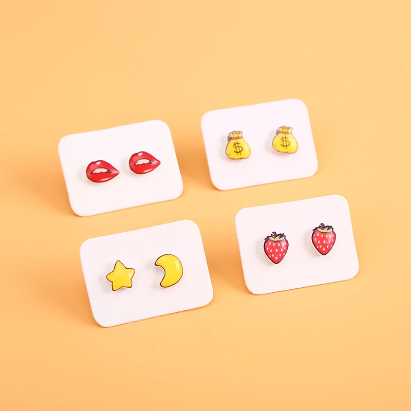 Cartoon Resin Star Cat Kitty Animal Rabbit Heart Elephant Wing Chicken Panda Pig Tiger Stud Earrings for Women & Kids
Cartoon Resin Star Cat Kitty Animal Rabbit Heart Elephant Wing Chicken Panda Pig Tiger Stud Earrings for Women & Kids