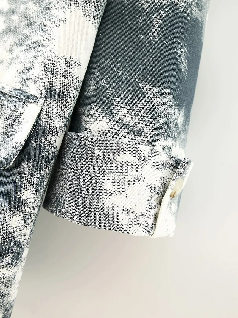 Coat Women Tie-dye Hit Color Za Temperament Blazer New Lapel Long Sleeve Loose Jacket Fashion Tide Spring Autumn 2020 Tops
Coat Women Tie-dye Hit Color Za Temperament Blazer New Lapel Long Sleeve Loose Jacket Fashion Tide Spring Autumn 2020 Tops