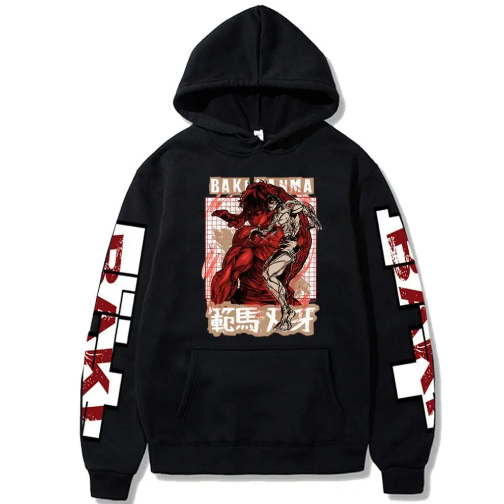 Anime Baki HANMA Men/Woman Hoodie Harajuku Casual Cosplay Sweatshirt Unisex Streetwear Hip hop Male Oversize Plus velve Tee Tops
Anime Baki HANMA Men/Woman Hoodie Harajuku Casual Cosplay Sweatshirt Unisex Streetwear Hip hop Male Oversize Plus velve Tee Tops