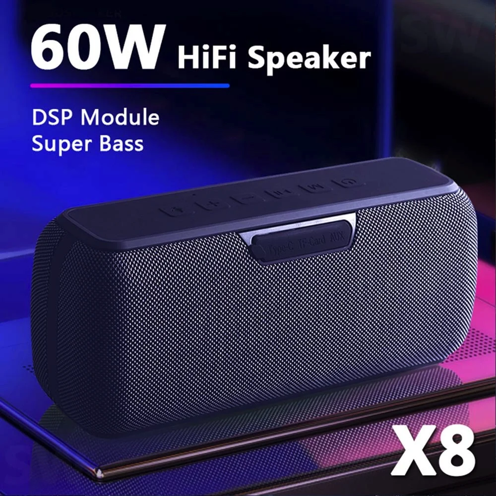New Xdobo X8 60W Bluetooth Speaker Portable Subwoofer Wireless Ipx5 Waterproof TWS 15h Playback Voice Assistant Subwoofer System
New Xdobo X8 60W Bluetooth Speaker Portable Subwoofer Wireless Ipx5 Waterproof TWS 15h Playback Voice Assistant Subwoofer System
