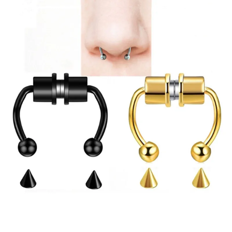 1pcs Cute Nasal U Shaped Fake Nose Ring Septum Rock Stainless Steel Magnet Nose Piercing Punk Hip Hoop Piercing Body Jewelry
1pcs Cute Nasal U Shaped Fake Nose Ring Septum Rock Stainless Steel Magnet Nose Piercing Punk Hip Hoop Piercing Body Jewelry
