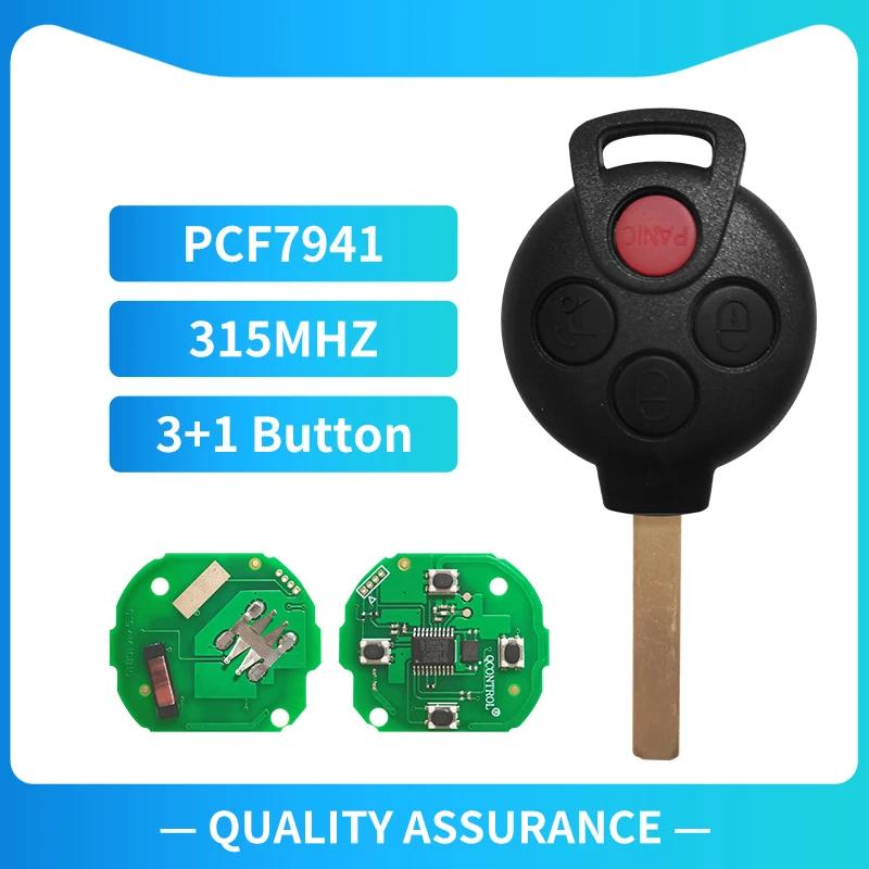 XNRKEY 3+1Button Remote Car Key 315Mhz 7941 ID46 Chip Keyless For Mercedes Benz Smart Fortwo 4512007-2013
XNRKEY 3+1Button Remote Car Key 315Mhz 7941 ID46 Chip Keyless For Mercedes Benz Smart Fortwo 4512007-2013