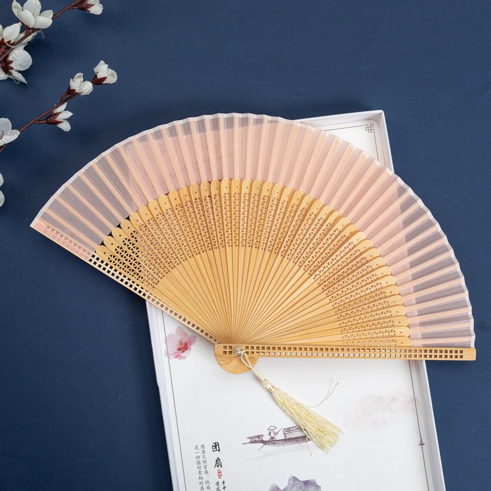 Solid-Colored Chiffon Fan Folding Fan Chinese Wind Block Hollow Side Bamboo Fan And Wind Summer Daily Plain Folding Fan
Solid-Colored Chiffon Fan Folding Fan Chinese Wind Block Hollow Side Bamboo Fan And Wind Summer Daily Plain Folding Fan