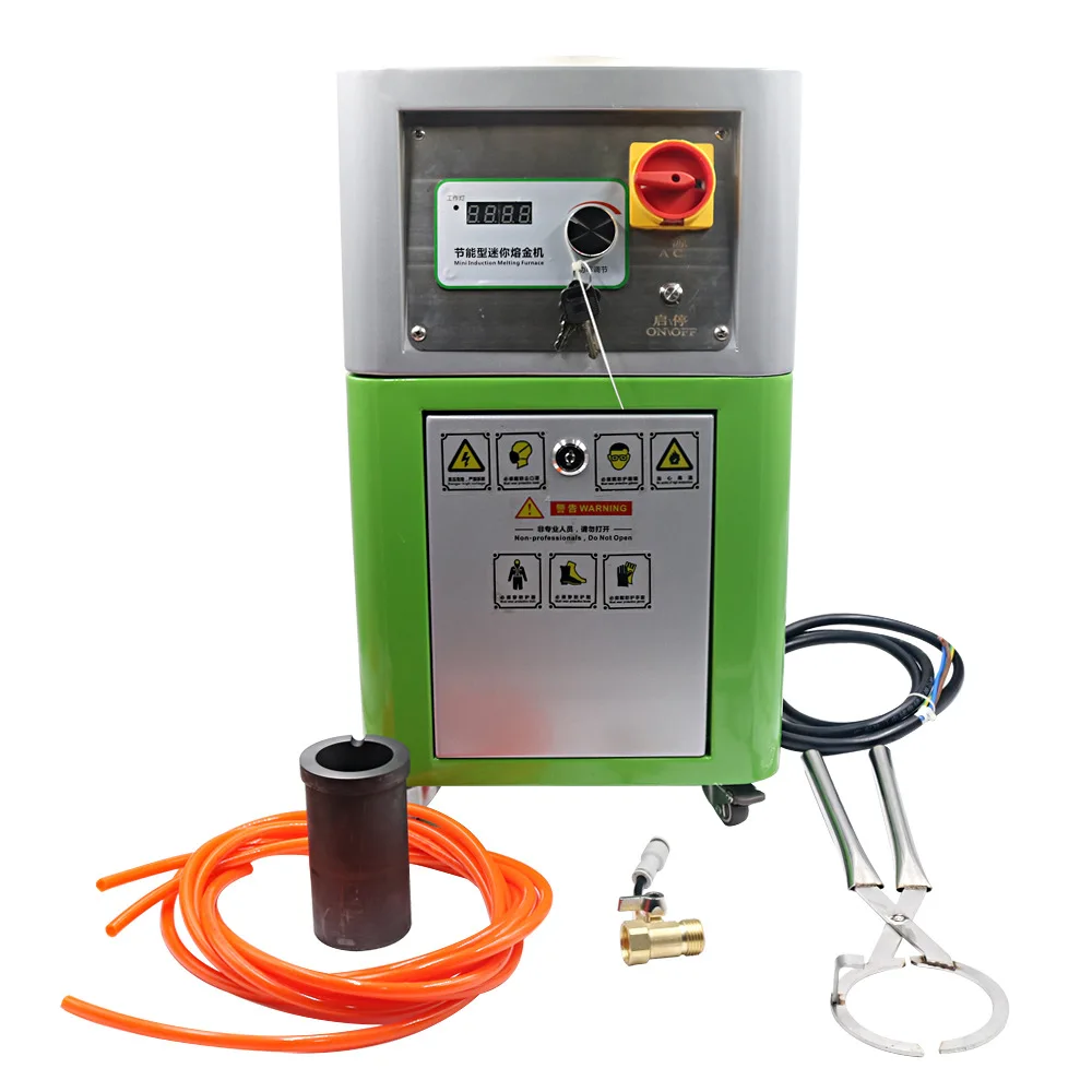3500W High Power Jewelry Melting Furnace Medium Frequency Metal Melting Machine 2KG Capacity
3500W High Power Jewelry Melting Furnace Medium Frequency Metal Melting Machine 2KG Capacity