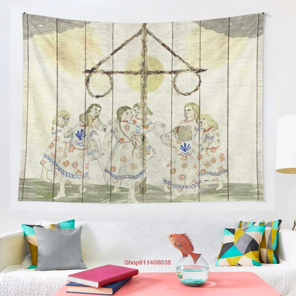 Midsommar May Queen Painting tapestry Mosaic Style Hippie Boho Wall Tapestries Mandala Fabric Mat Living Room Decor
Midsommar May Queen Painting tapestry Mosaic Style Hippie Boho Wall Tapestries Mandala Fabric Mat Living Room Decor