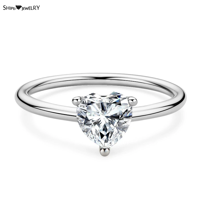 Shipei Eternal 925 Sterling Silver Love Heart Cut 1 CT Real Moissanite Diamonds Gemstone Engagement Ring For Women Fine Jewelry
Shipei Eternal 925 Sterling Silver Love Heart Cut 1 CT Real Moissanite Diamonds Gemstone Engagement Ring For Women Fine Jewelry