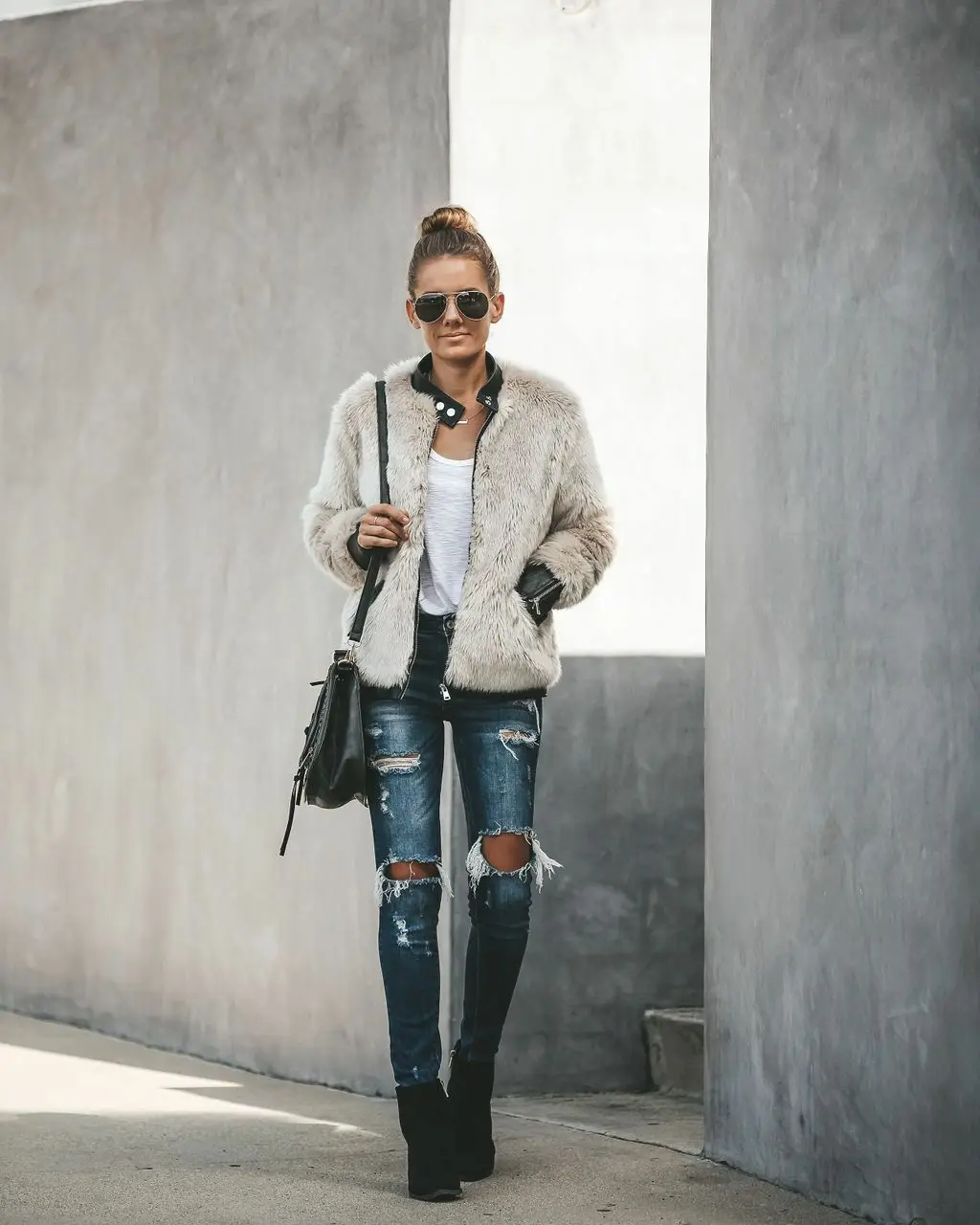 Women's Jacket Warm Teddy Bear Fleece + PU Tops Jacket Zip Up Oversize Outwear Coats High Street Wear 5
Women's Jacket Warm Teddy Bear Fleece + PU Tops Jacket Zip Up Oversize Outwear Coats High Street Wear 5