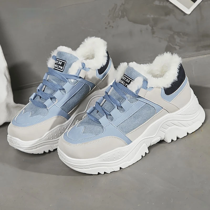 Sneaker women casual shoes plush fur warm winter shoes woman lace up boots women sneakers comfortable platform shoes female
Sneaker women casual shoes plush fur warm winter shoes woman lace up boots women sneakers comfortable platform shoes female