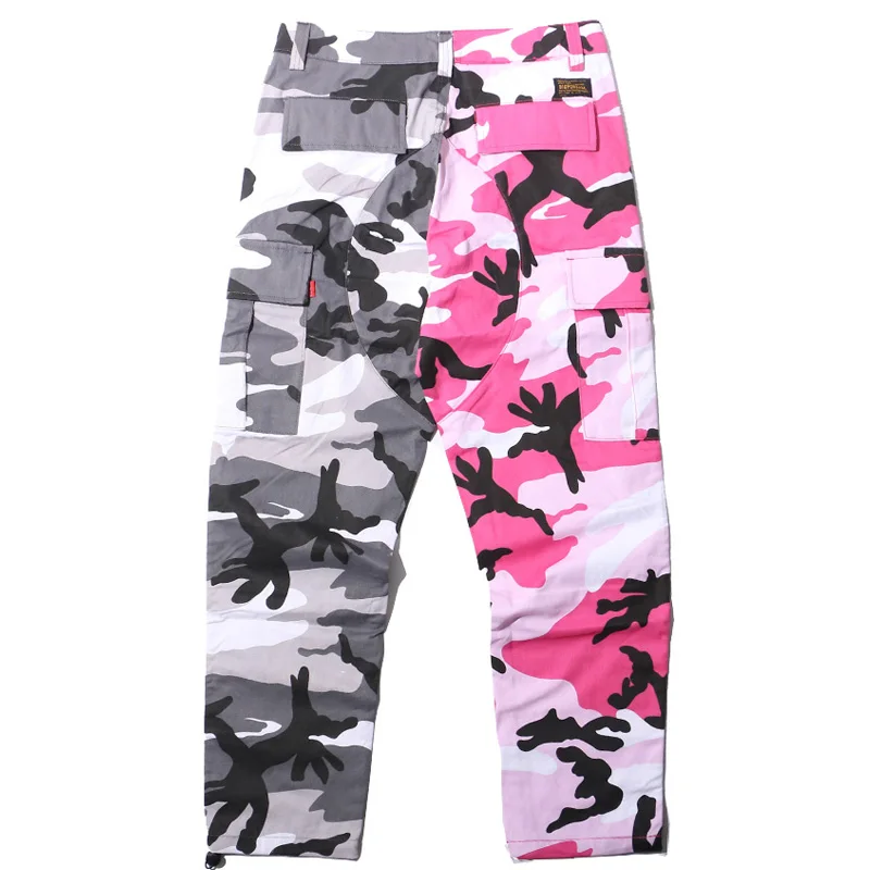 Bonita Vida Two-Tone Camo Pants Men Hip Hop Patchwork Camouflage Military Cargo Streetwear Casual Cotton Multi Pockets Trouser
Bonita Vida Two-Tone Camo Pants Men Hip Hop Patchwork Camouflage Military Cargo Streetwear Casual Cotton Multi Pockets Trouser