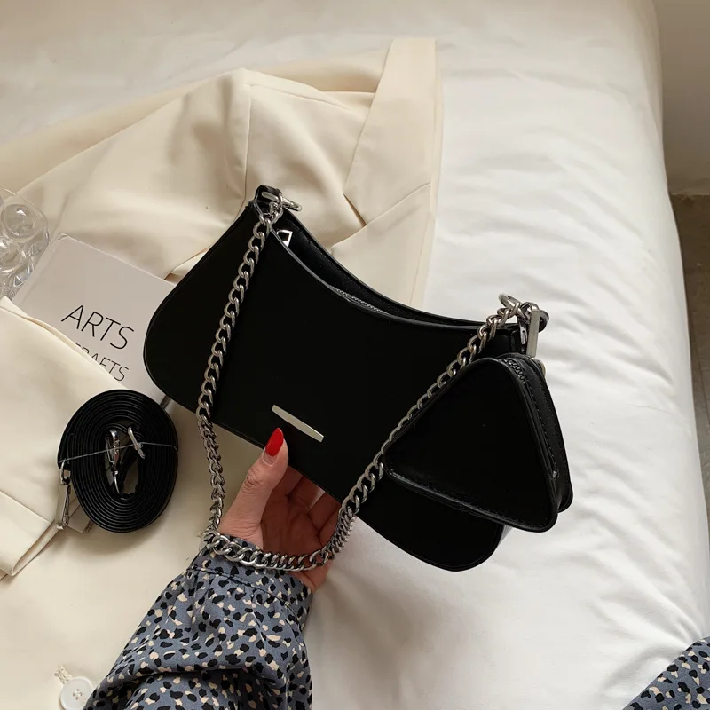 

Сумка на цепочке для подмышек женская сумка 2021 текстурная Новинка модная сумка-мессенджер на одно плечо из двух частей маленькая квадратна...