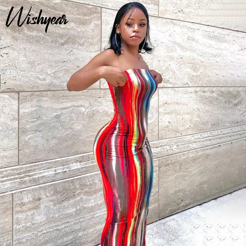 Wishyear Sexy Tie Dye Bodycon TubeDress for Women Summer Clothes Off Shoulder Birthday Night Party Club Outfits Wrap Maxi Dress
Wishyear Sexy Tie Dye Bodycon TubeDress for Women Summer Clothes Off Shoulder Birthday Night Party Club Outfits Wrap Maxi Dress