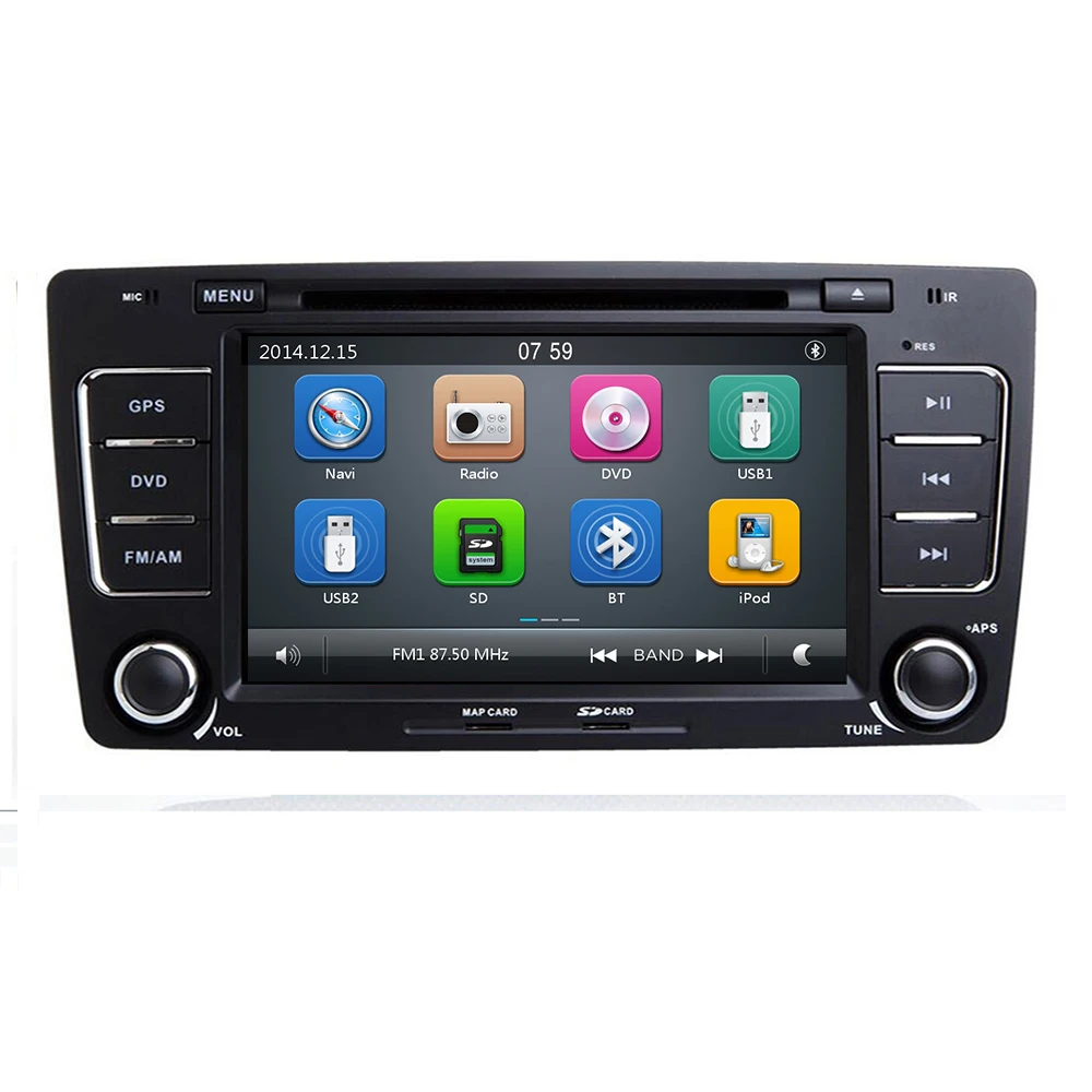 Автомобильный DVD плеер 7 дюймов для SKODA Octavia 2009 2010 2011 2012 2013 GPS радио приемник