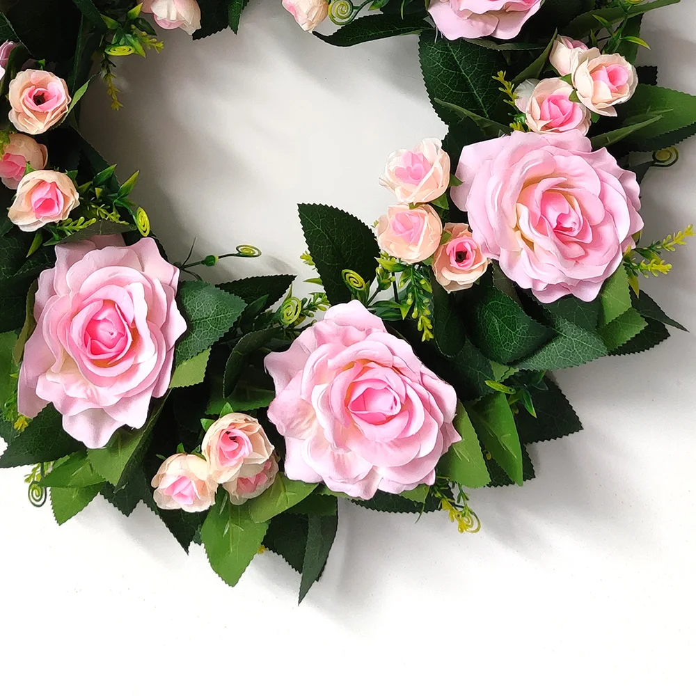 Romantic Pink Rose Artificial Flowers Wreath Restaurant Decoration Hotel Suite Ornament For ValentinesDay
Romantic Pink Rose Artificial Flowers Wreath Restaurant Decoration Hotel Suite Ornament For ValentinesDay