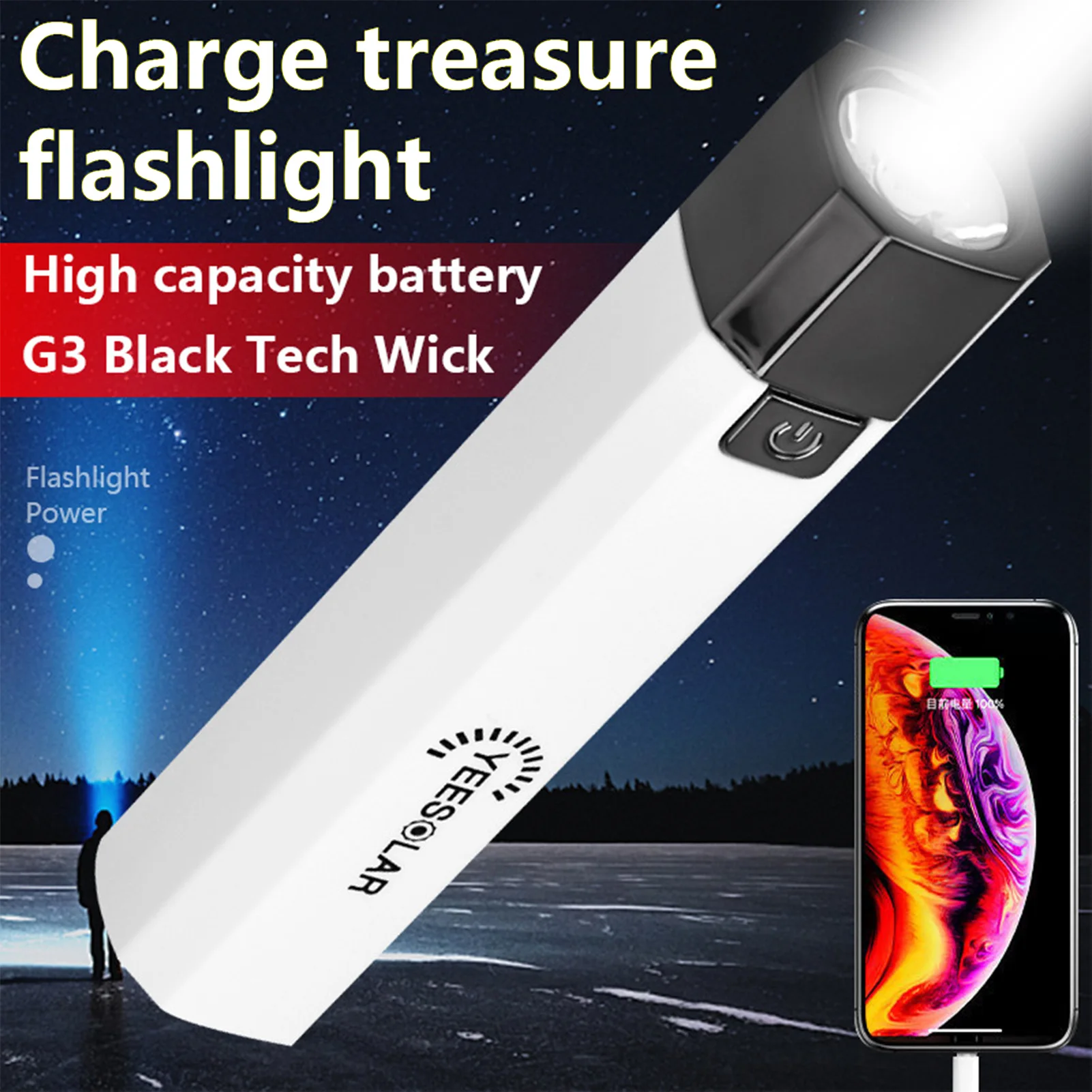 Mini Flashlight USB Rechargable LED Flashlight 3 Lighting Mode Waterproof Torch Lightweight Backlight Light For Night Lighting
Mini Flashlight USB Rechargable LED Flashlight 3 Lighting Mode Waterproof Torch Lightweight Backlight Light For Night Lighting