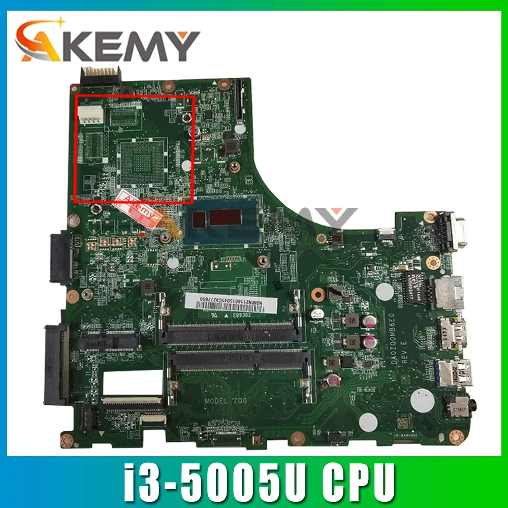 Akemy Laptop Motherboard For ACER Aspire E5-471 i3-5005U Mainboard DA0ZQ0MB6E0 SR27G DDR3
Akemy Laptop Motherboard For ACER Aspire E5-471 i3-5005U Mainboard DA0ZQ0MB6E0 SR27G DDR3