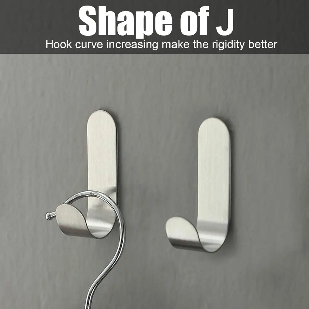 Adhesive J Hooks Wall Hooks for Hanging Ultra-Suction Power Stainless Steel Wall Hooks Adhesive for Hanging Coat, Bath Towels
Adhesive J Hooks Wall Hooks for Hanging Ultra-Suction Power Stainless Steel Wall Hooks Adhesive for Hanging Coat, Bath Towels