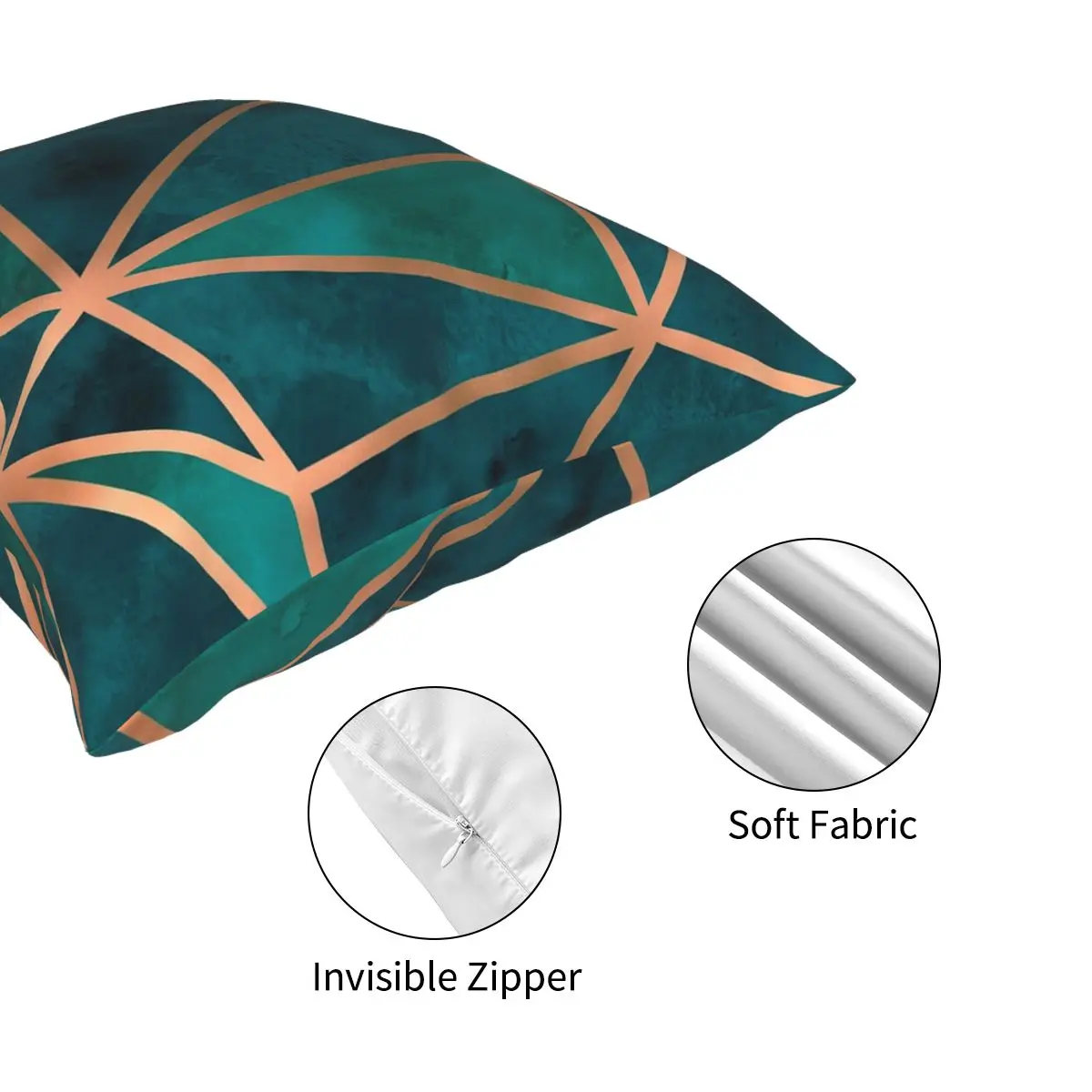 Copper Emerald Geo Square Pillowcase Polyester Creative Zipper Decorative Room Cushion Case Wholesale
Copper Emerald Geo Square Pillowcase Polyester Creative Zipper Decorative Room Cushion Case Wholesale