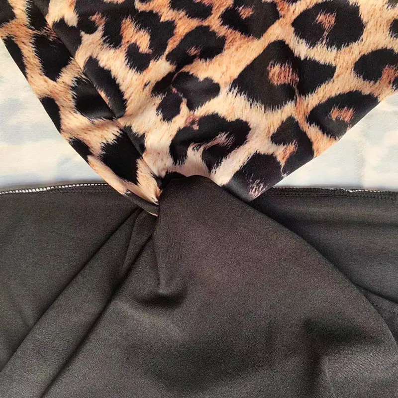 Women 's Casual Leopard Stitching Pants Set Women Short Pullover Elastic Waist Full Length Polyester V-neck Ankle-length Regular
Women 's Casual Leopard Stitching Pants Set Women Short Pullover Elastic Waist Full Length Polyester V-neck Ankle-length Regular