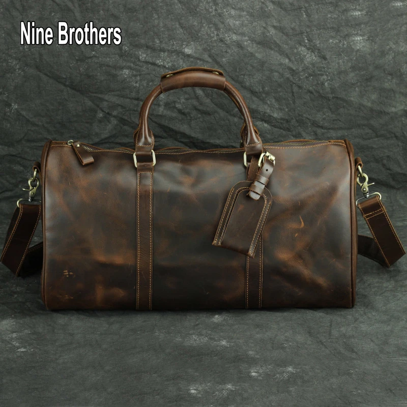 Retro Design Genuine Leather Sport Bag Man Large Capacity Short Journey Travel Bag Organizer Male Weekend Handbag Nine Brothers
Retro Design Genuine Leather Sport Bag Man Large Capacity Short Journey Travel Bag Organizer Male Weekend Handbag Nine Brothers