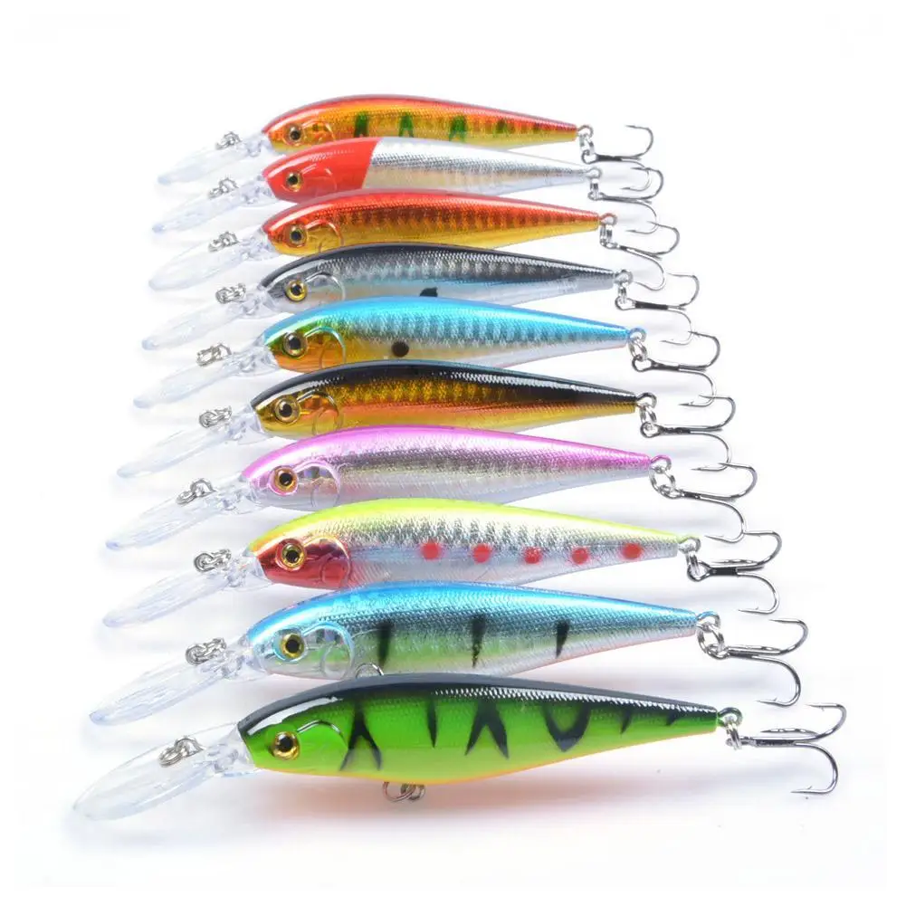 10pcs Minnow Crankbait Wobbler For Fishing Lure/Accessories/Tackle Trolling Swimbait Artificial Bait Hard 3d Eyes Fish Carp Bass
10pcs Minnow Crankbait Wobbler For Fishing Lure/Accessories/Tackle Trolling Swimbait Artificial Bait Hard 3d Eyes Fish Carp Bass