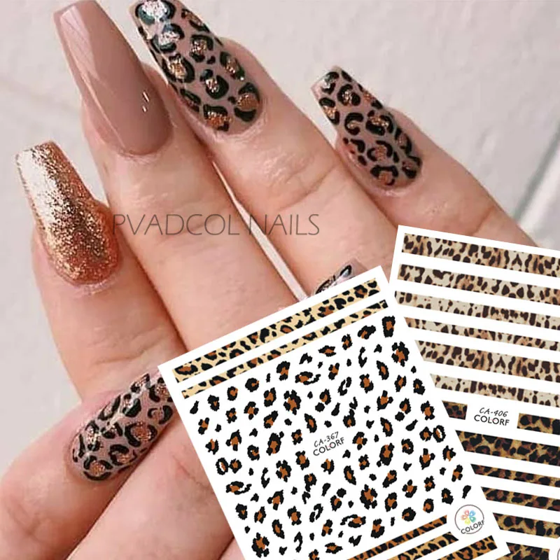 Animal Print Nail Art 3D Decal Stickers Leopard Cheetah Nail Sticker Self Adhesive Acrylic Designs
Animal Print Nail Art 3D Decal Stickers Leopard Cheetah Nail Sticker Self Adhesive Acrylic Designs