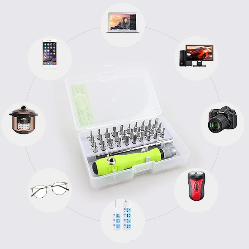 Urijk 32 In 1 Precision Screwdriver Set Mini Magnetic Bits Kit For Phone Mobile IPad Camera Maintenance Tool Repair | Инструменты
