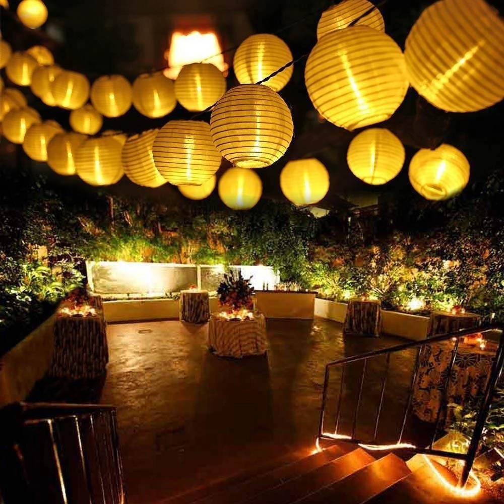 Solar Light LED Lantern Garland Wedding Decor String Lights Outdoor Fairy Garden
Solar Light LED Lantern Garland Wedding Decor String Lights Outdoor Fairy Garden
