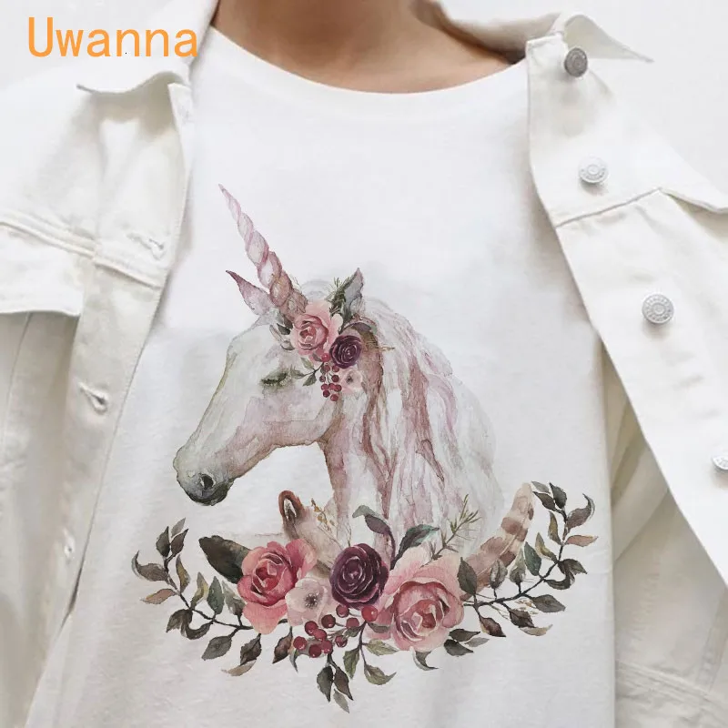Camisas Mujer 2020 New Summer T Shirt Harajuku Aesthetic Unicorn Tshirt Woman Leisure Fashion Streetwear Female T-shirt Tops
Camisas Mujer 2020 New Summer T Shirt Harajuku Aesthetic Unicorn Tshirt Woman Leisure Fashion Streetwear Female T-shirt Tops