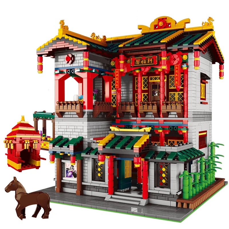Building Block Street View Chinese Style Building 2787PCS City Blocks Ancient Building-Blocks Model Set Creative Kid Gift
Building Block Street View Chinese Style Building 2787PCS City Blocks Ancient Building-Blocks Model Set Creative Kid Gift
