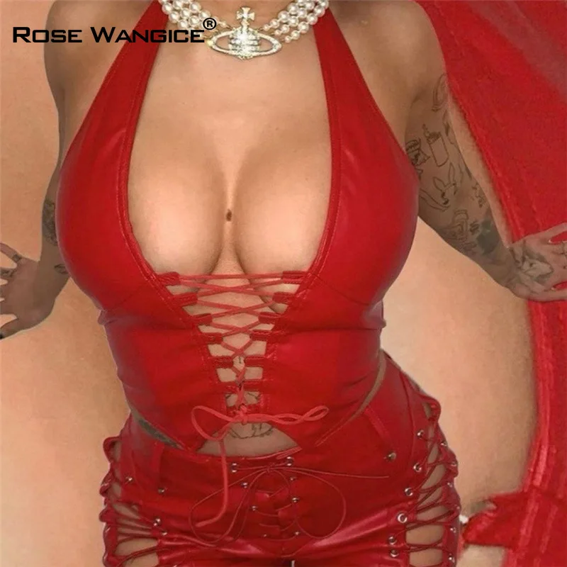 Hanging Neck Band Crop Midriff Slim Waistcoat Fashion Sexy Pure Color Club Party 2021 Women Clothing Summer Short Sleeves
Hanging Neck Band Crop Midriff Slim Waistcoat Fashion Sexy Pure Color Club Party 2021 Women Clothing Summer Short Sleeves