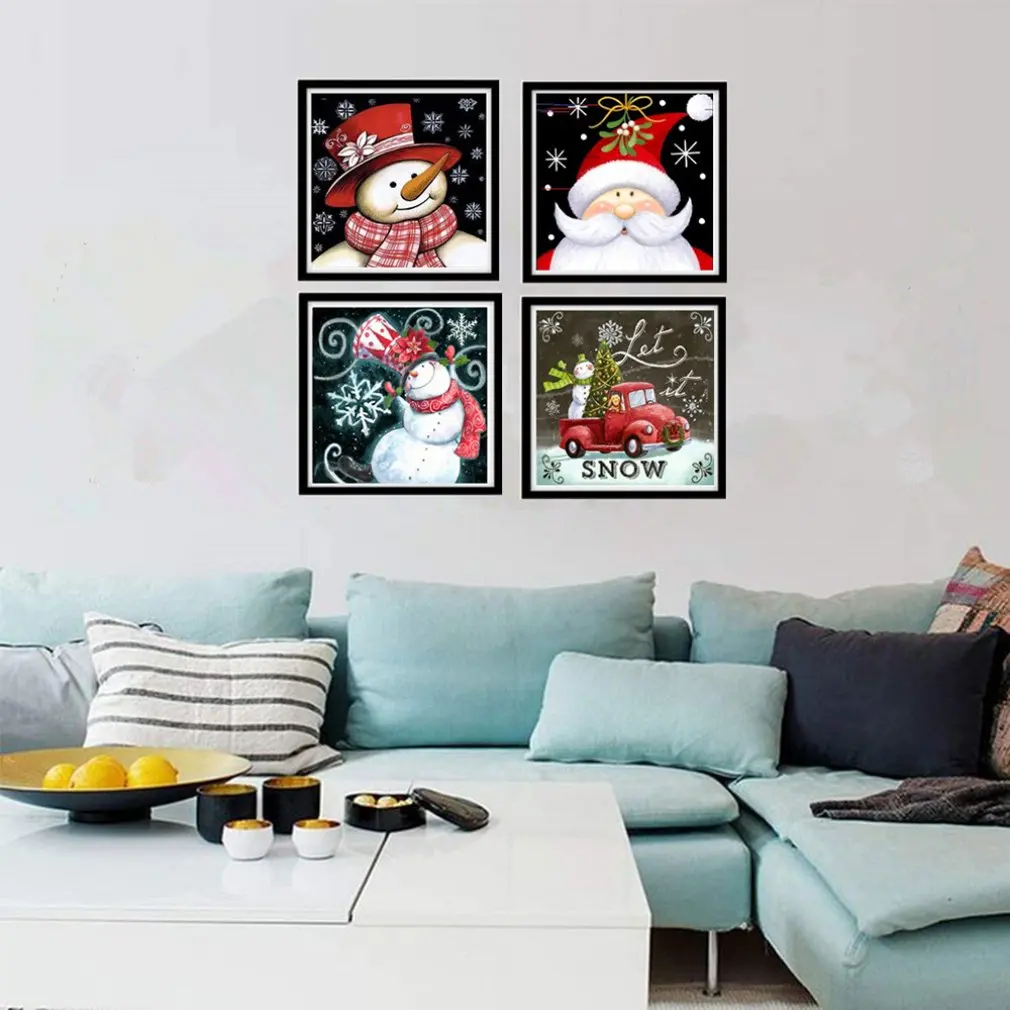 Rhinestone Cross Stitch Embroidery Living Room Home Furnishing Crafts 5D Christmas Snowman Sticker Diamond Porch Painting 
Rhinestone Cross Stitch Embroidery Living Room Home Furnishing Crafts 5D Christmas Snowman Sticker Diamond Porch Painting