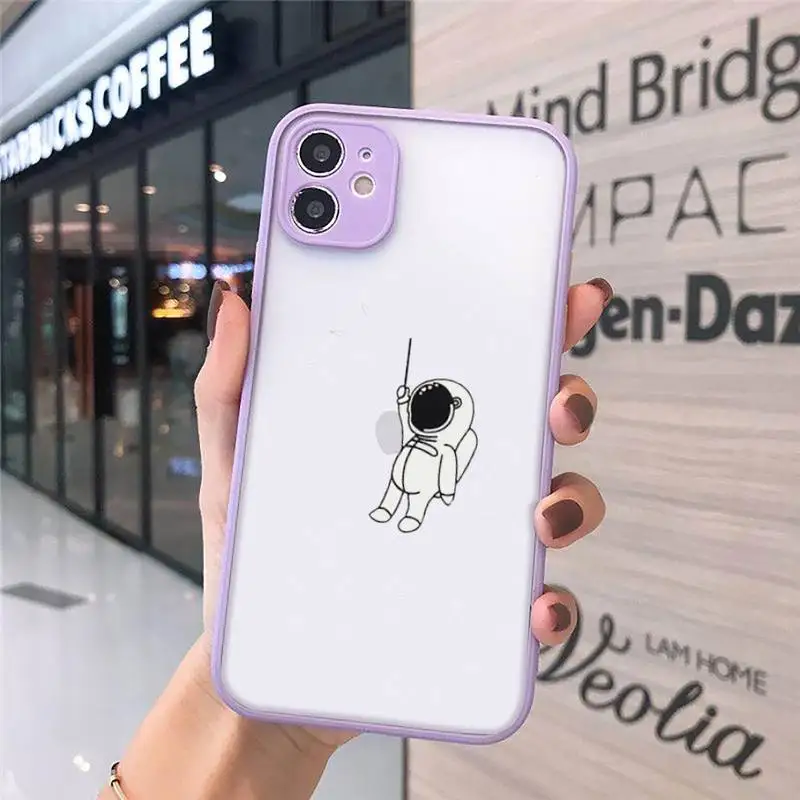Funny cute cartoon astronaut Phone Case Matte Transparent for iPhone 7 8 11 12 s mini pro X XS XR MAX Plus cover funda
Funny cute cartoon astronaut Phone Case Matte Transparent for iPhone 7 8 11 12 s mini pro X XS XR MAX Plus cover funda