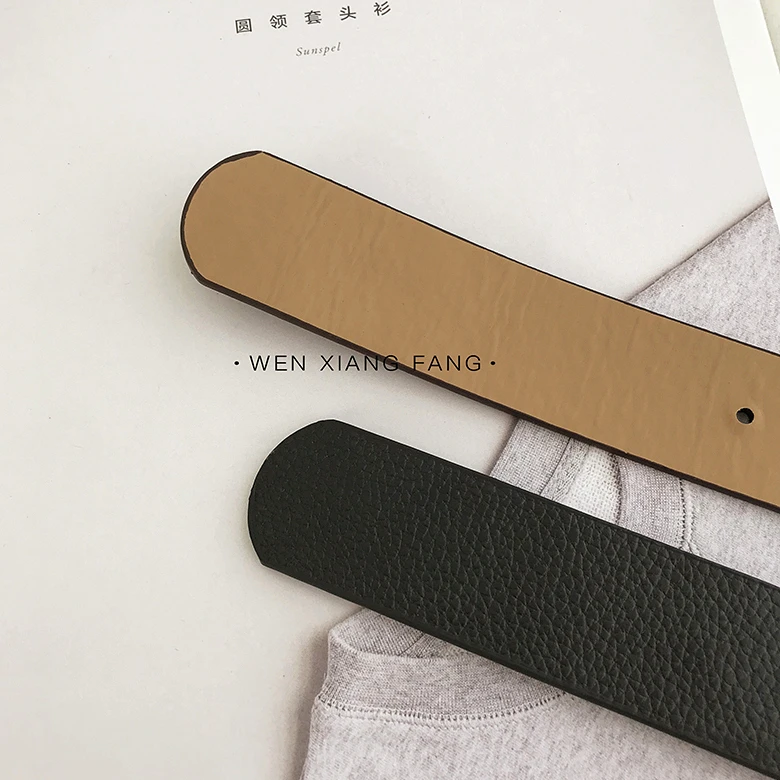 Concave Pu Square Buckle Belt Unisex Wide Belt Chic Student Korean Fashion Ins Pant Belt All-Match Black
Concave Pu Square Buckle Belt Unisex Wide Belt Chic Student Korean Fashion Ins Pant Belt All-Match Black