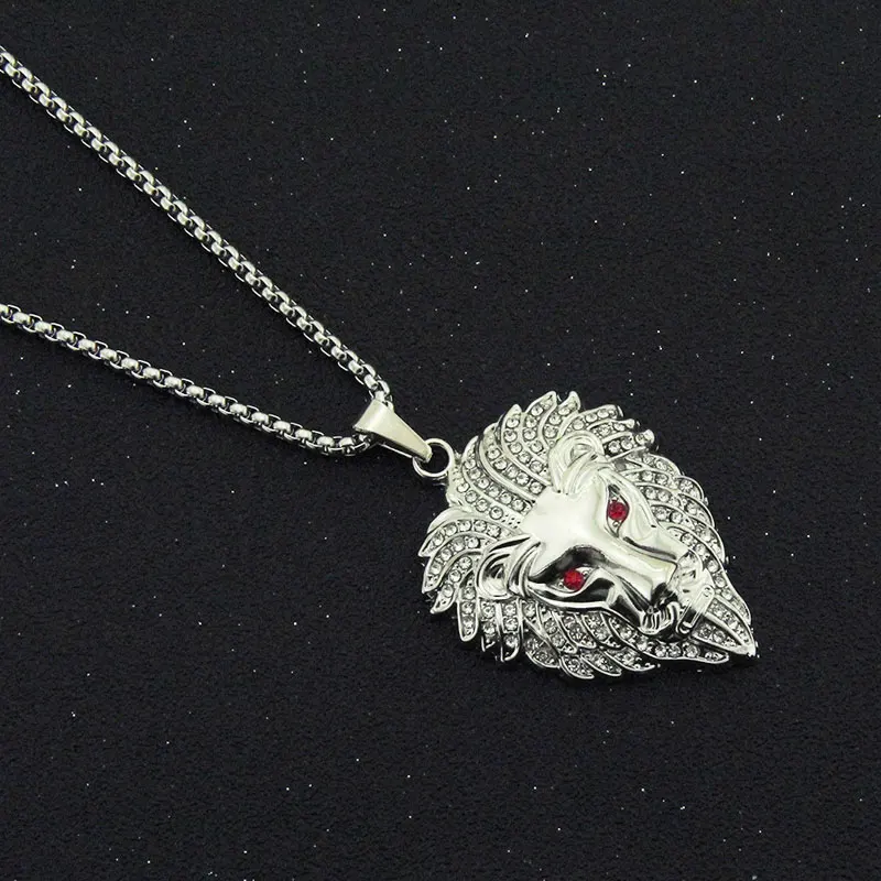 New Fashion Mens Hip Hop Iced Out Crown Lion Head Pendant Necklace With Chain Jewelry Gift
New Fashion Mens Hip Hop Iced Out Crown Lion Head Pendant Necklace With Chain Jewelry Gift