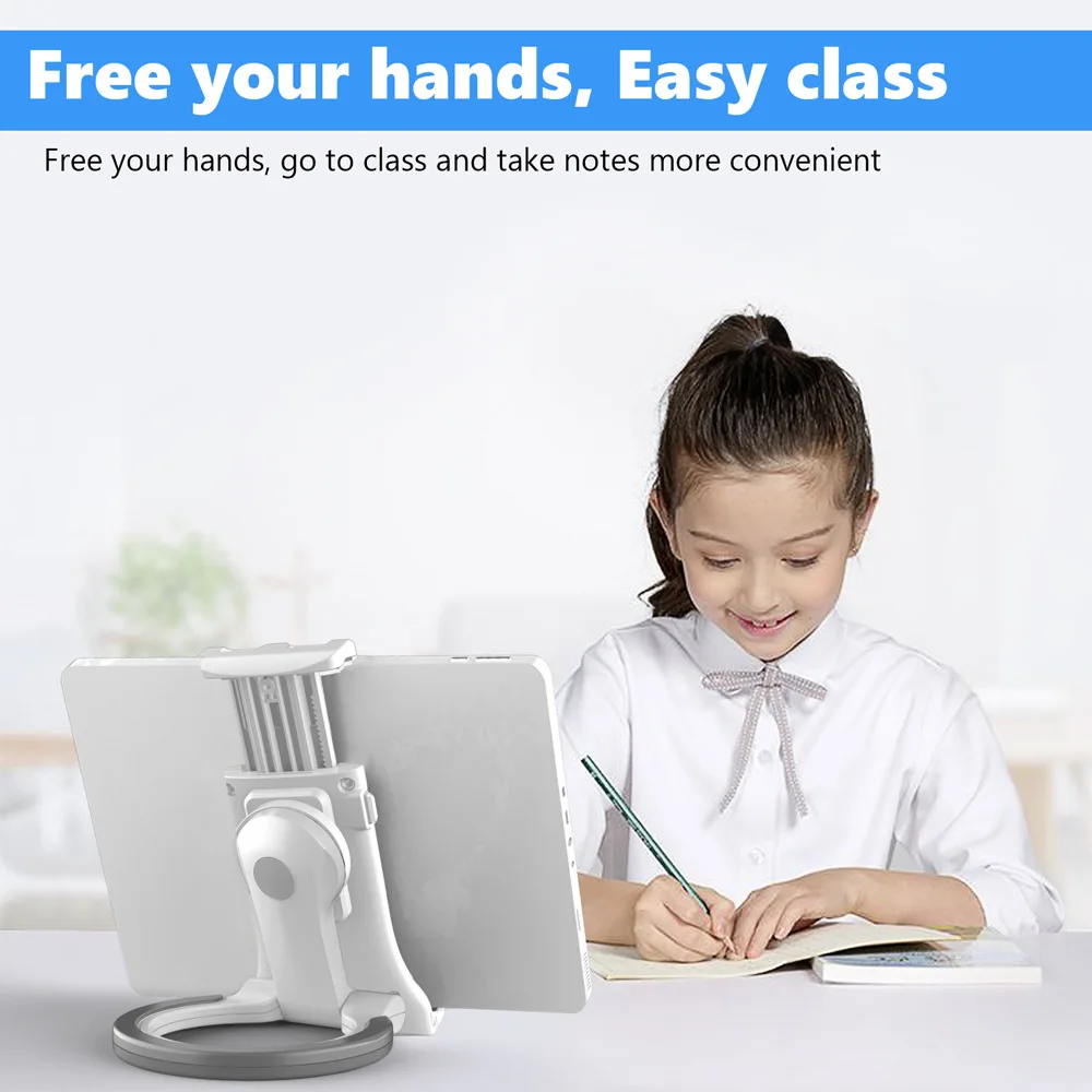 Tablet Holder Stand, Lucrave Wall and Desktop Tablet Holder Mount Portable 360 Degree Rotation Compatible with iPad, Kindle,E-Re
Tablet Holder Stand, Lucrave Wall and Desktop Tablet Holder Mount Portable 360 Degree Rotation Compatible with iPad, Kindle,E-Re
