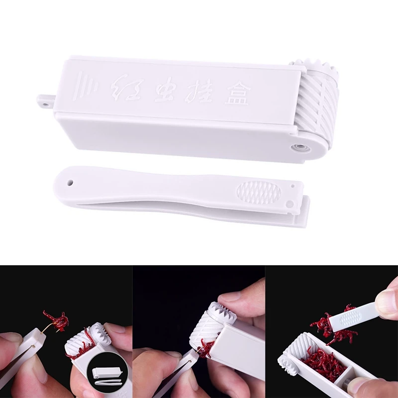 Fishing Red Worm Clip Gear Hanging Box on Bait Live Accessories | Спорт и развлечения