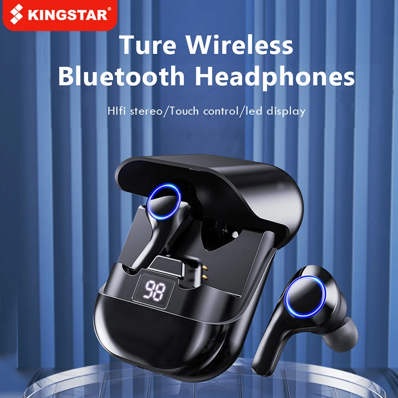 KINGSTAR Bluetooth Earphone Sports Waterproof TWS Wireless Bluetooth Headphones With Mic LED Display Earbuds Headsets For Phone
KINGSTAR Bluetooth Earphone Sports Waterproof TWS Wireless Bluetooth Headphones With Mic LED Display Earbuds Headsets For Phone