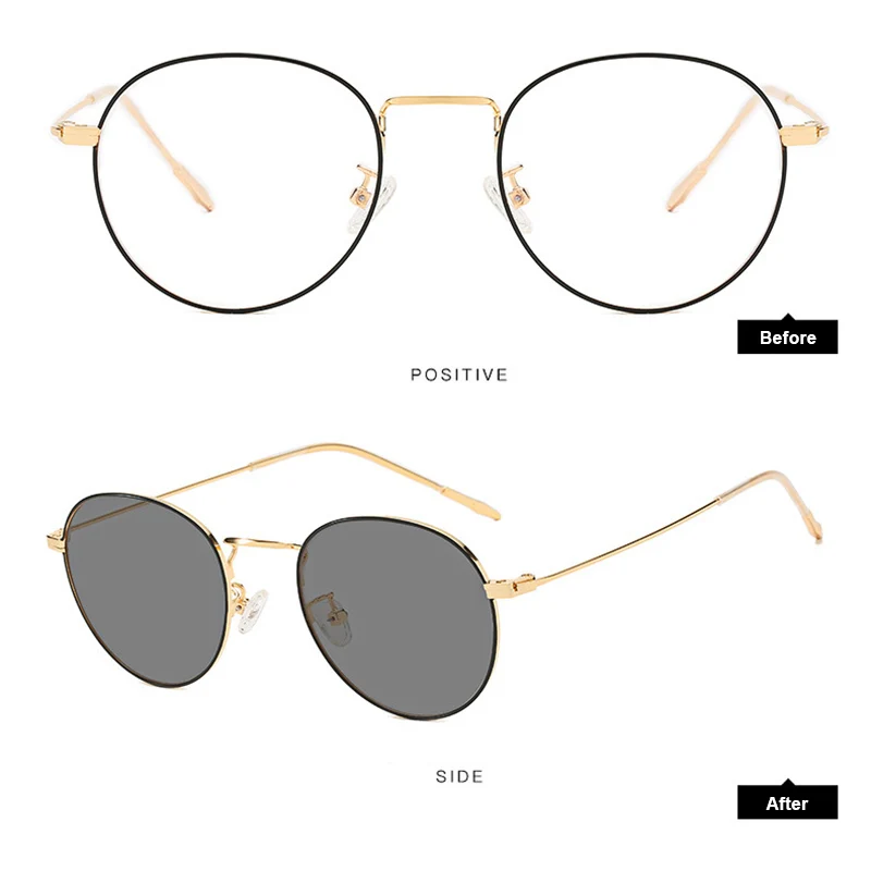 Round Computer Glasses Color Changing Clear Anti Blue Light Glasses Metal Frame Anti-Reflective Lens Fake Glasses Health
Round Computer Glasses Color Changing Clear Anti Blue Light Glasses Metal Frame Anti-Reflective Lens Fake Glasses Health
