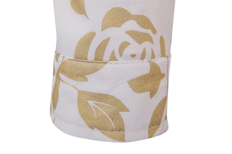 Nightclub Clothes Men's Lapel Rose Bronzing Printed Slim-Fit Long-Sleeved Flower Shirt mens dress shirts 
Nightclub Clothes Men's Lapel Rose Bronzing Printed Slim-Fit Long-Sleeved Flower Shirt mens dress shirts