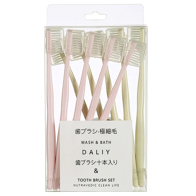 Зубная щётка 10 шт. Отбеливание зубов Гигиена полости рта инструменты для чистки мягкий Зубная щётка уход за полостью рта здоровые продукты ... 
Зубная щётка 10 шт. Отбеливание зубов Гигиена полости рта инструменты для чистки мягкий Зубная щётка уход за полостью рта здоровые продукты ...